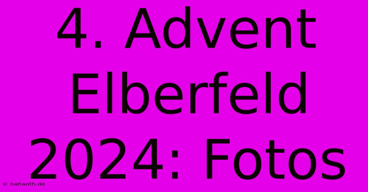 4. Advent Elberfeld 2024: Fotos