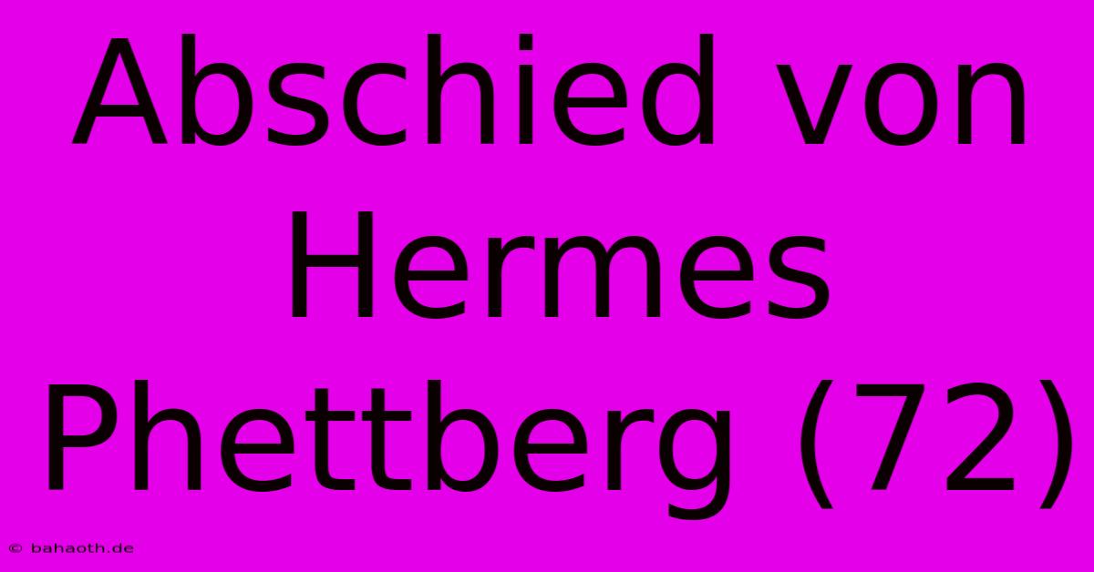 Abschied Von Hermes Phettberg (72)