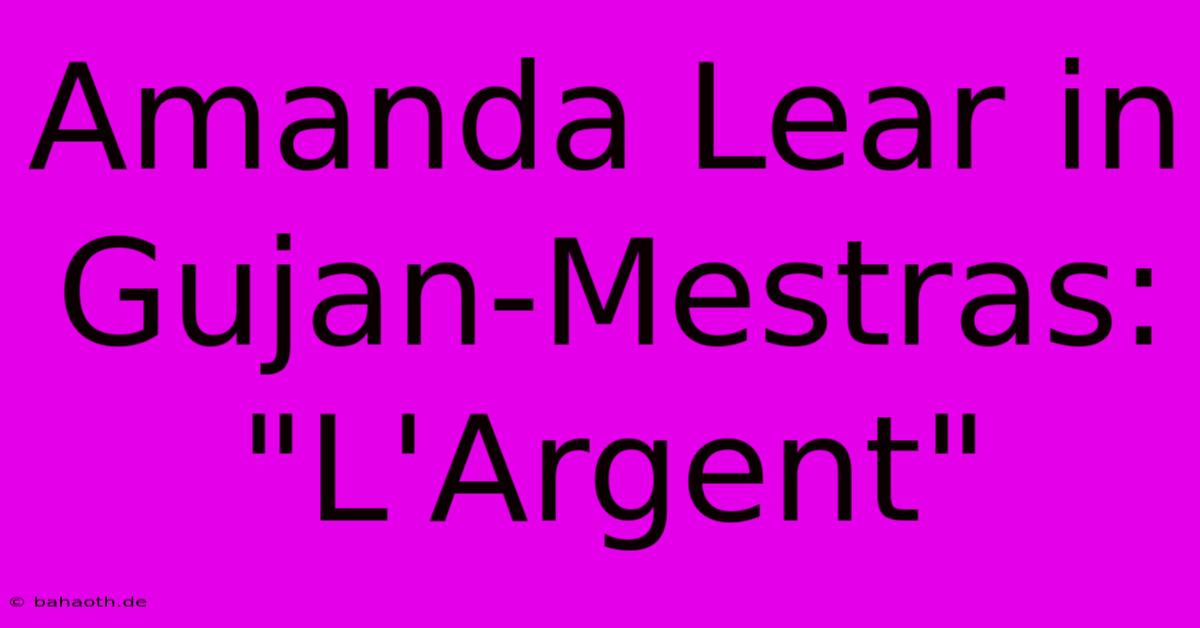 Amanda Lear In Gujan-Mestras: 