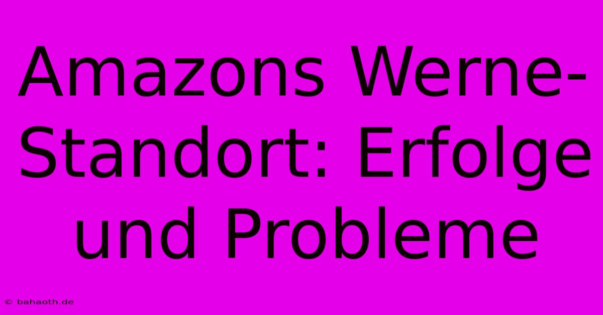 Amazons Werne-Standort: Erfolge Und Probleme