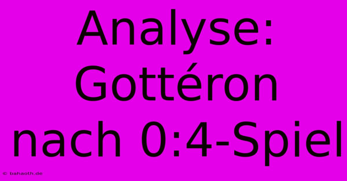 Analyse: Gottéron Nach 0:4-Spiel