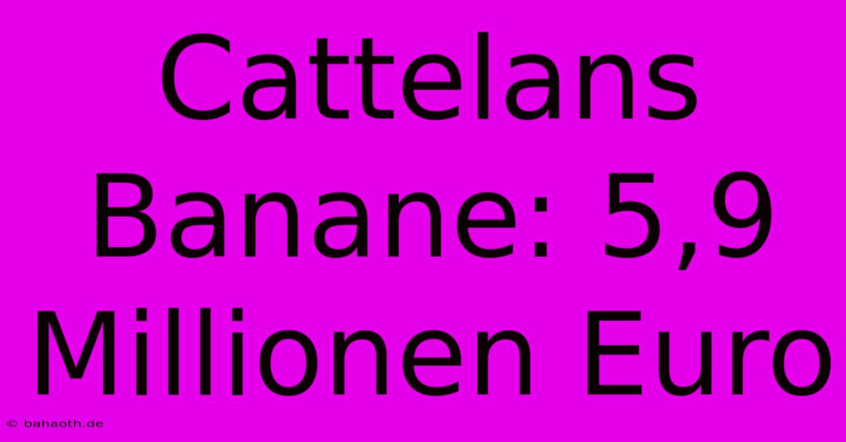 Cattelans Banane: 5,9 Millionen Euro