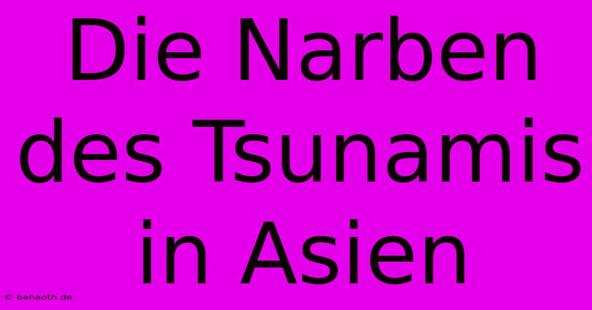 Die Narben Des Tsunamis In Asien