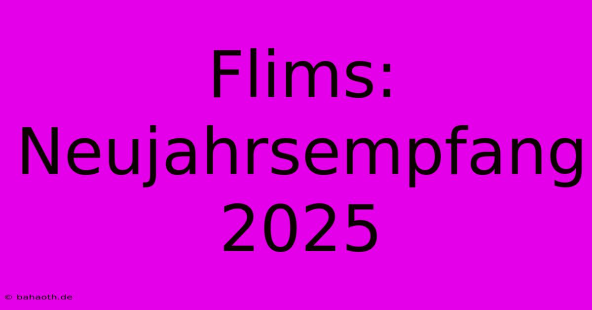 Flims: Neujahrsempfang 2025