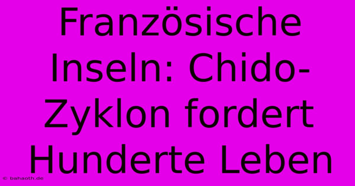 Französische Inseln: Chido-Zyklon Fordert Hunderte Leben