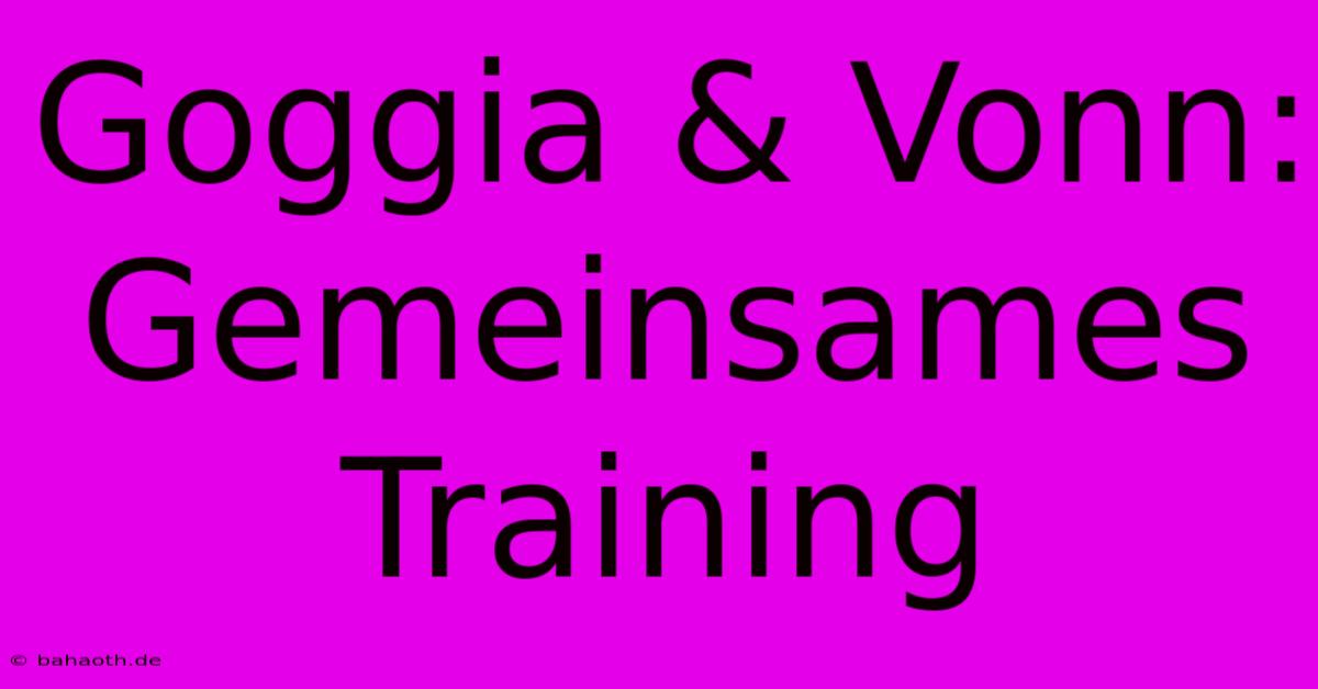 Goggia & Vonn: Gemeinsames Training