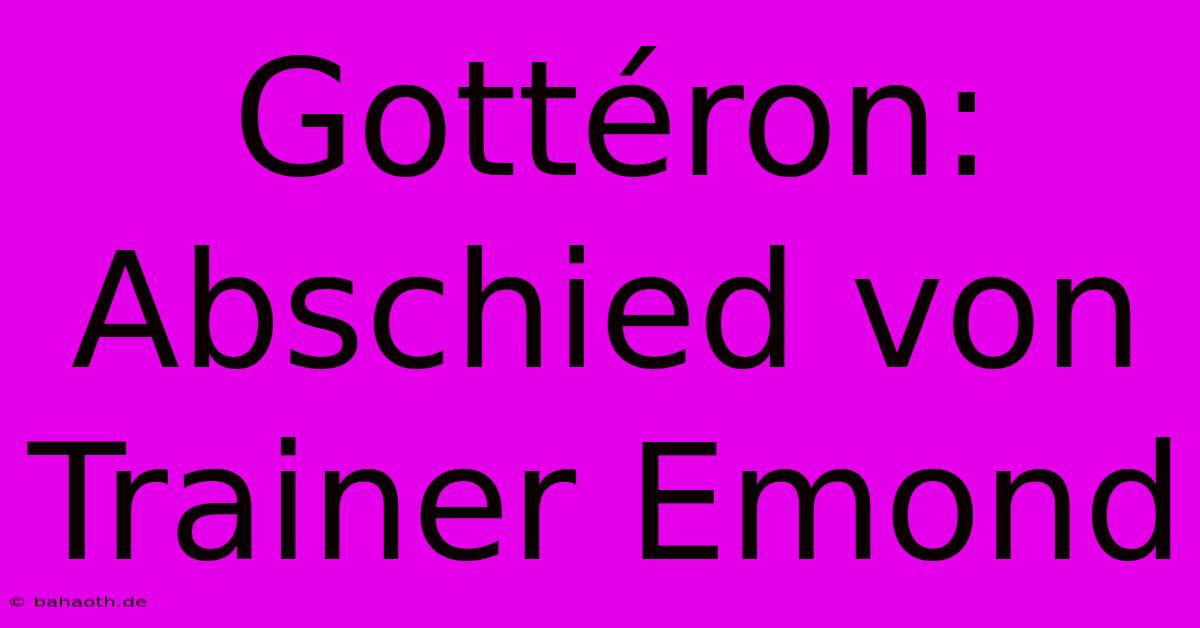 Gottéron: Abschied Von Trainer Emond