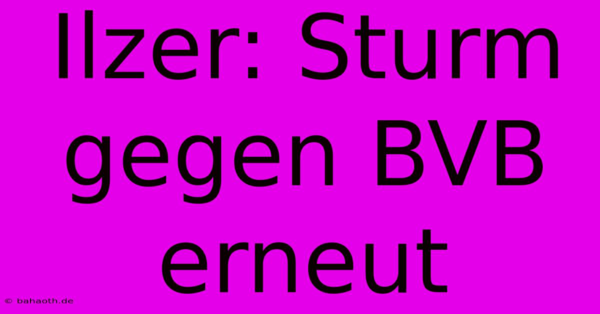 Ilzer: Sturm Gegen BVB Erneut