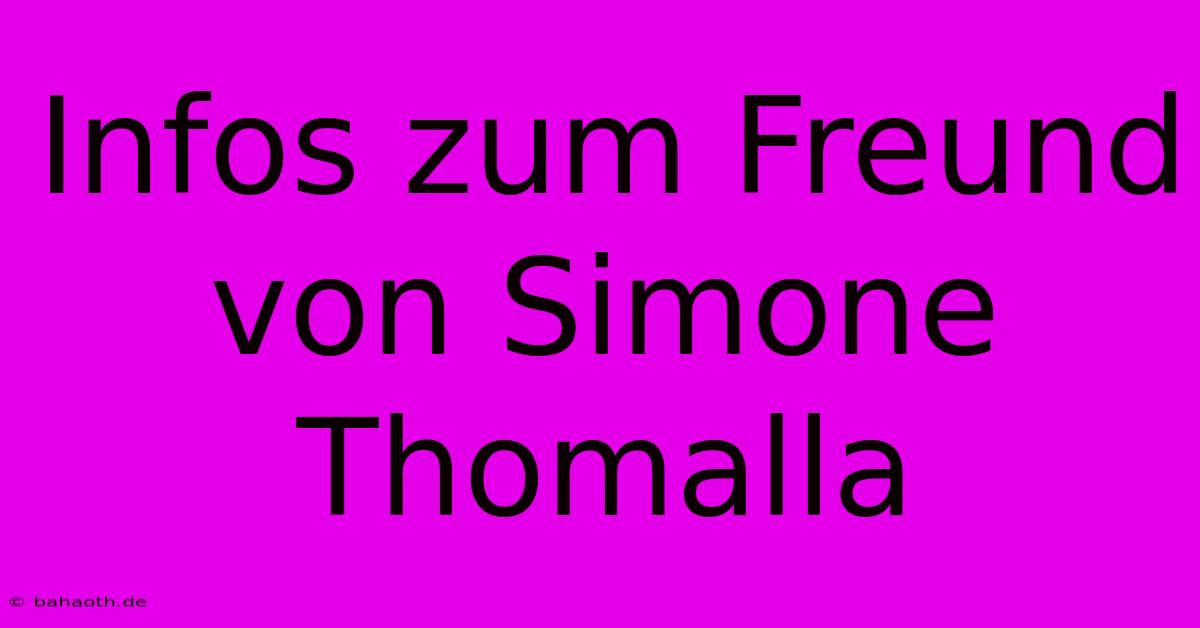 Infos Zum Freund Von Simone Thomalla