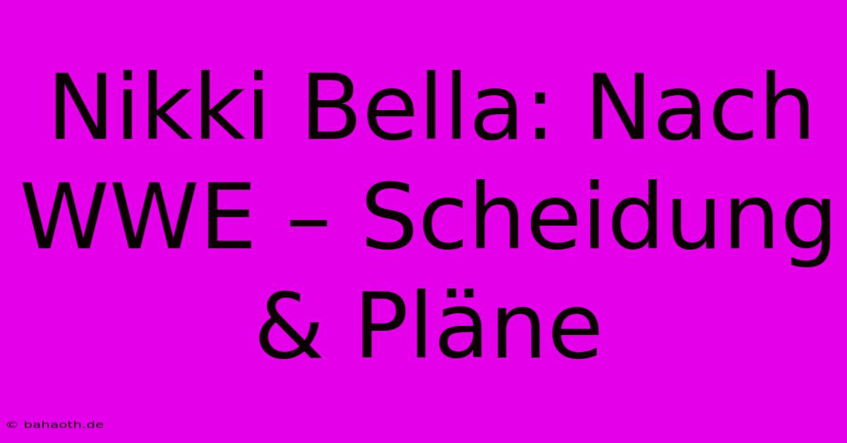 Nikki Bella: Nach WWE – Scheidung & Pläne