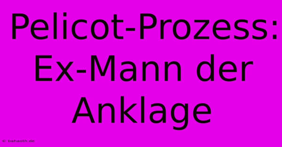 Pelicot-Prozess: Ex-Mann Der Anklage