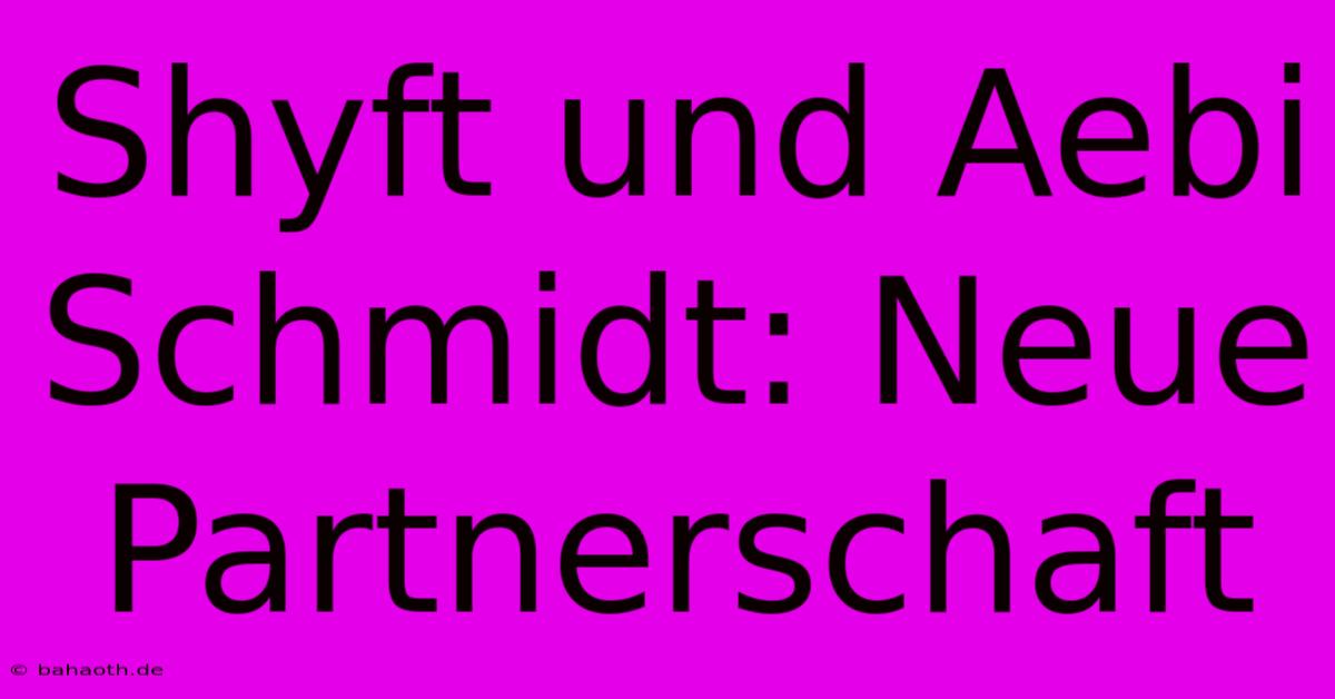 Shyft Und Aebi Schmidt: Neue Partnerschaft