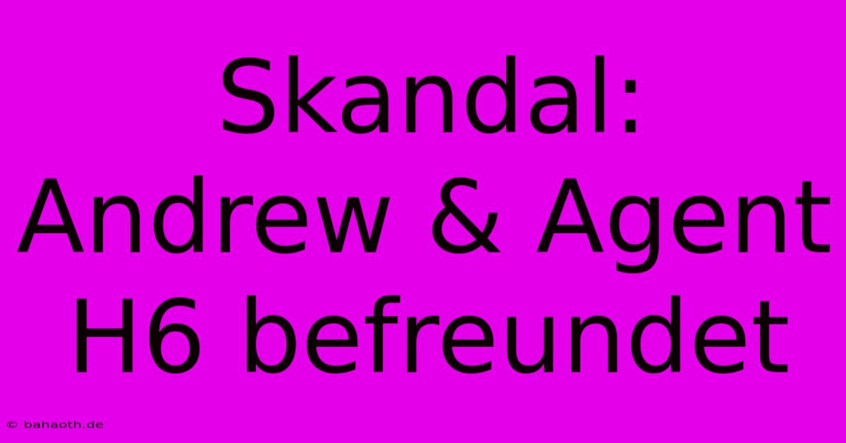 Skandal: Andrew & Agent H6 Befreundet