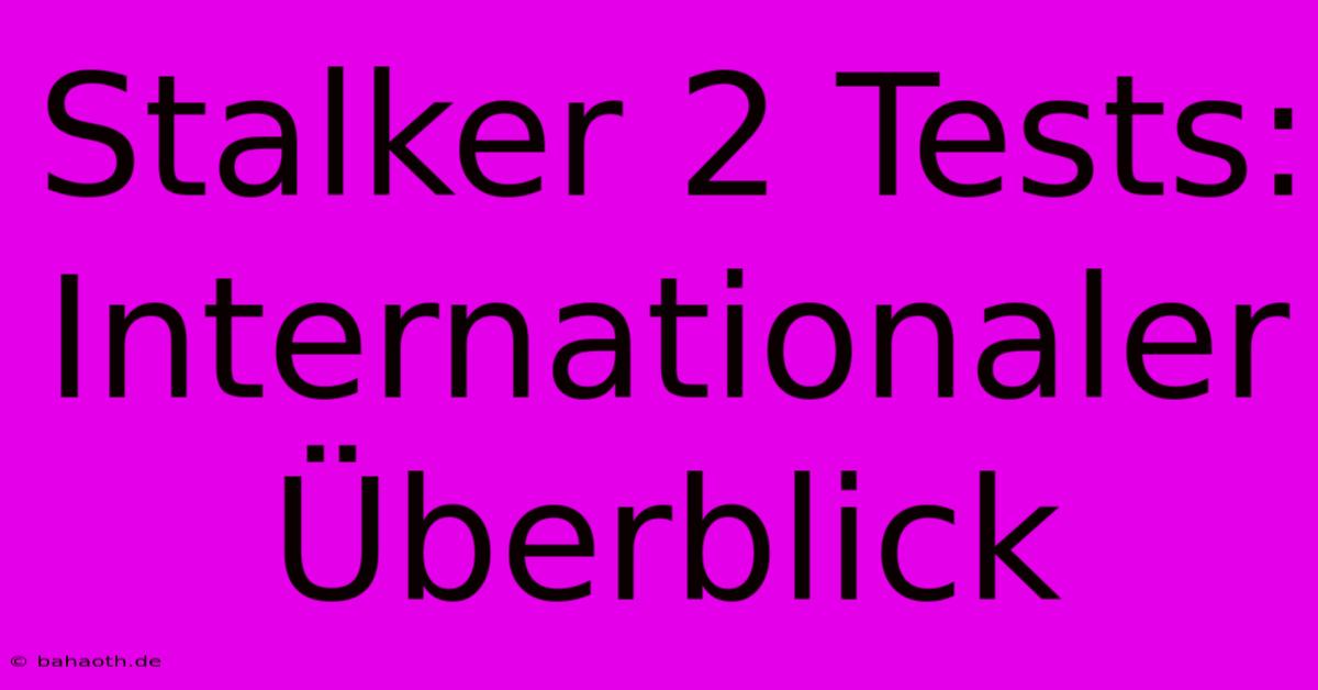 Stalker 2 Tests: Internationaler Überblick