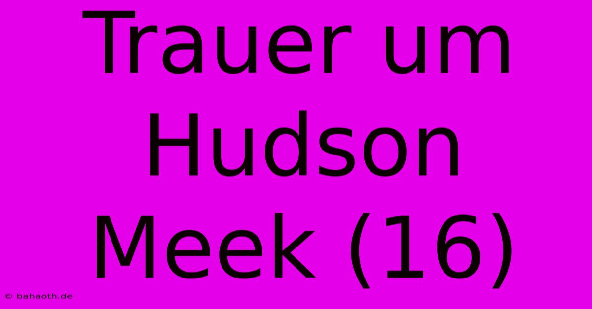 Trauer Um Hudson Meek (16)