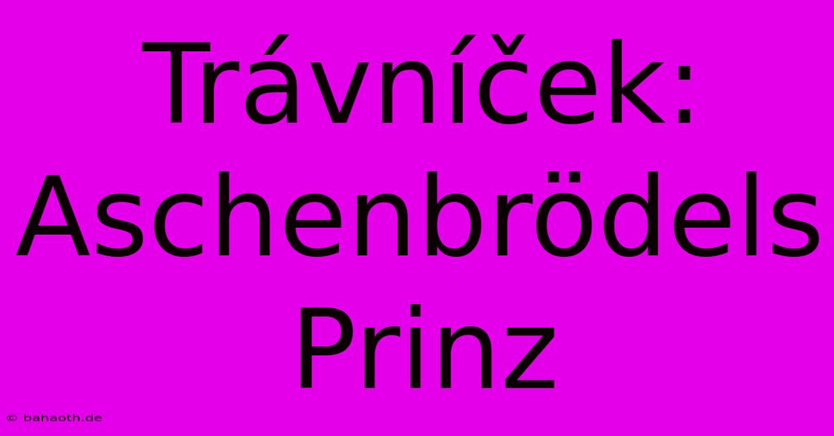 Trávníček: Aschenbrödels Prinz