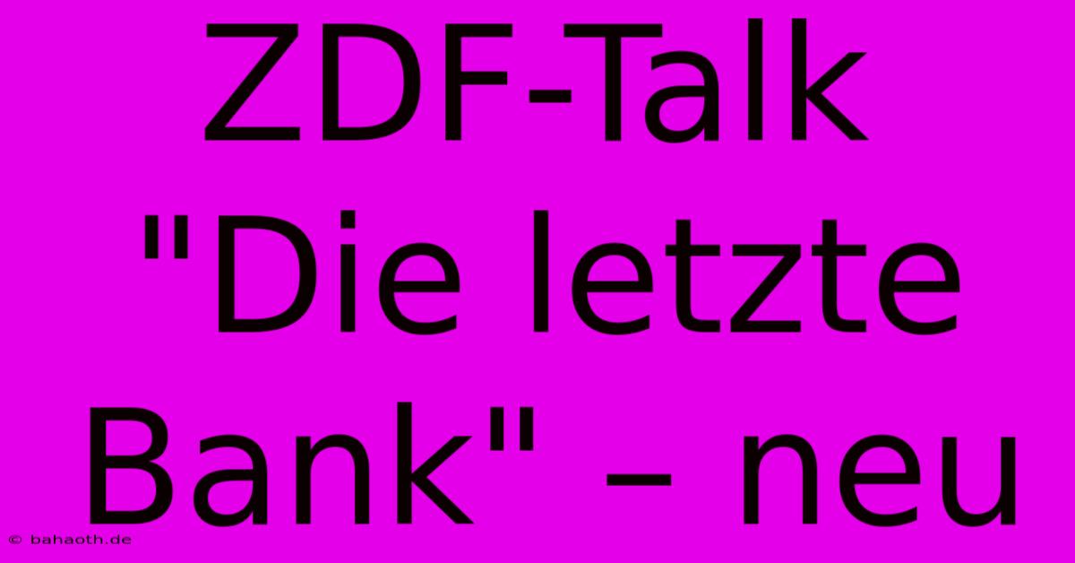 ZDF-Talk 